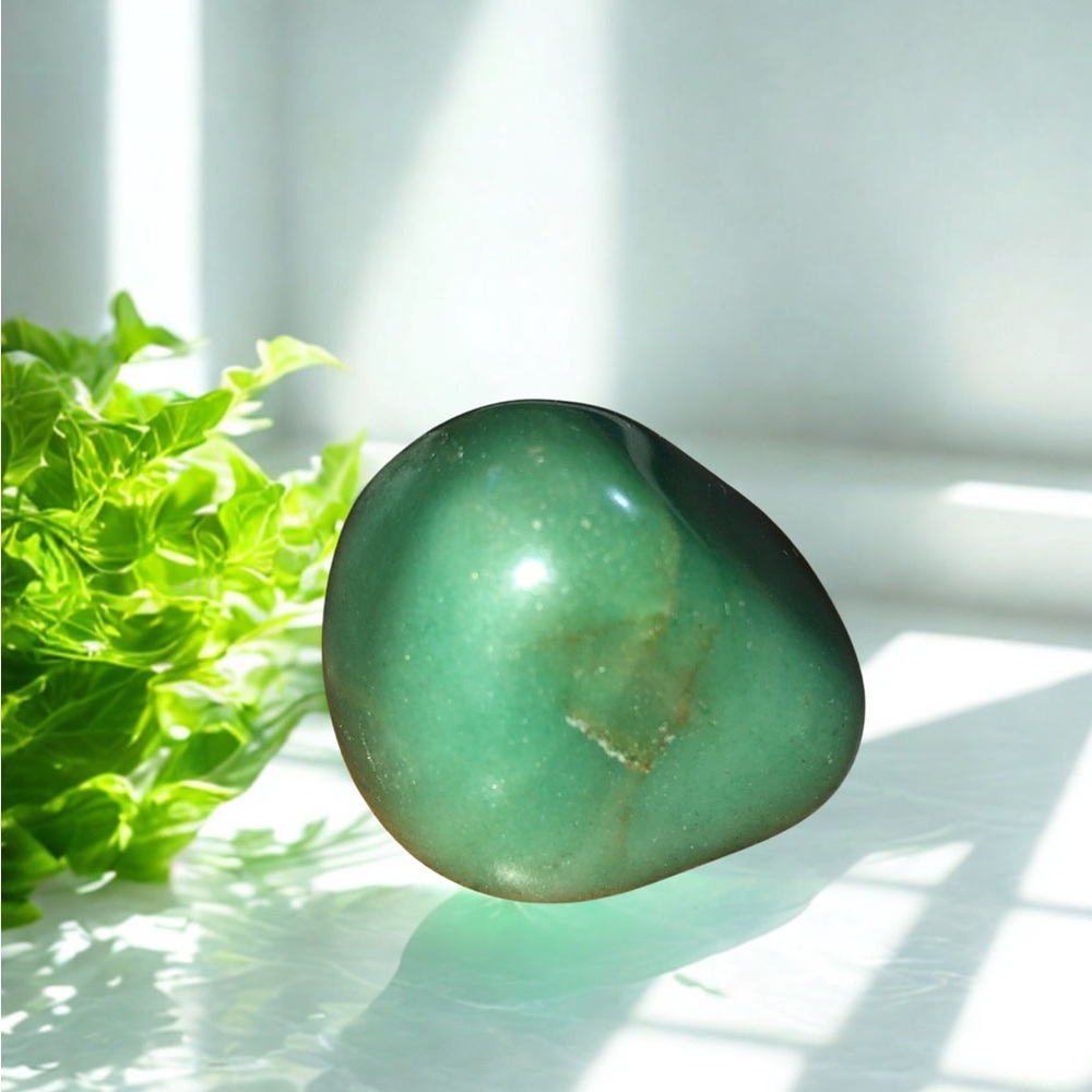 Green Aventurine Tumbled Stone | Quartz Crystal | Stone of Opportunity | 44g